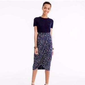J. Crew Tulip Skirt in Ratti Happy Cat Print